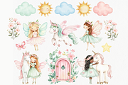 Watercolor Fairy Clipart, Fairy png, an Illustration by ClipArtCharm (Thumbnail 3 of 7)