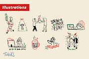 Christmas office party illustrations, an Illustration by Tanukis (Thumbnail 3 of 9)