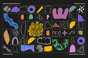 Abstract Collage Vector Clipart Set