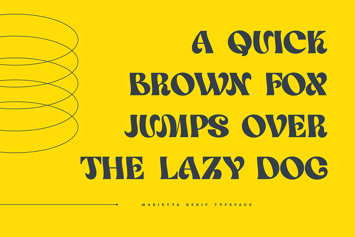 Marietta - Groovy Serif Font, a Serif Font by Cruzine (Photo 3 of 10)