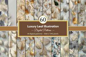 Luxury Leaf Illustration, a Decorative Illustration by Housui Patterns