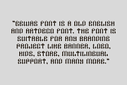 Gewas - Old English Font, a Blackletter Font by QR Design Studio (Thumbnail 5 of 9)