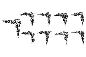Black celtic and maori tribal tattoo, a Decorative Illustration by Buch&Bee