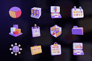 Business 3D Icon Design, an Object Graphic by Artnivora.Std (Thumbnail 4 of 4)