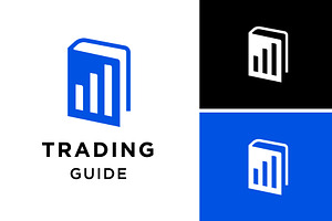 book and arrow finance trading logo, a Branding & Logo Template by funpixel