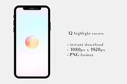 HOLOGRAPHIC IG HIGHLIGHT COVERS (12), a Background Graphic by Mstvisuals (Thumbnail 2 of 3)