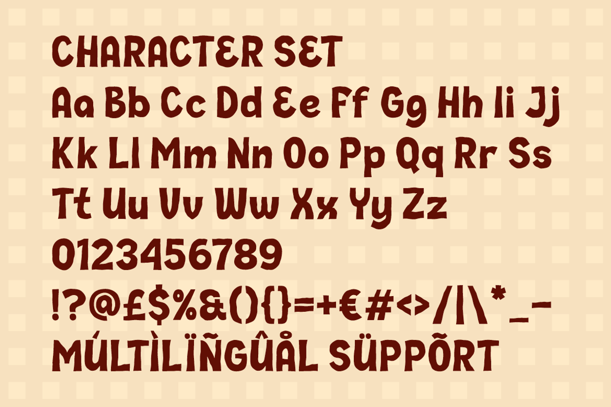 Mogzilla Bold Chunky Font, a Font by PutraCetol Studio (Photo 5 of 5)