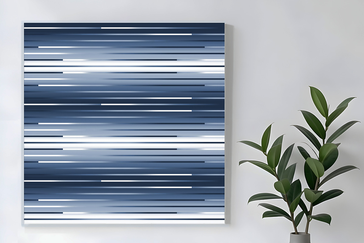 Trendy Blue and White Modern Stripe, a Background Graphic by Sharon Schwalbe (Photo 4 of 5)