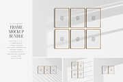 Frame Mockup BUNDLE 5:7 A4 Portrait, a Product Mockup by DESIGN BY nube (Thumbnail 1 of 15)