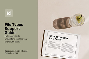 File Type Guide inDesign Template