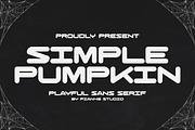 Simple Pumpkin - Playful Sans, a Sans Serif Font by Pian45 Studio (Thumbnail 1 of 8)