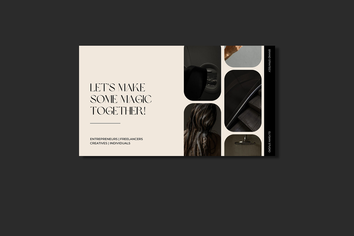 ELYSIAN Brand Strategy Template, a Presentation Template by The Magic Glow Co. (Photo 4 of 5)