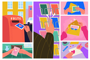 Send letters. Gift cards and paper, an Object Illustration by Onyx