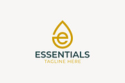 Letter E and Water Drip Logo Concept, a Branding & Logo Template by Signatoro (Thumbnail 1 of 3)
