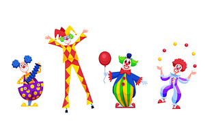 Circus clowns artists. Clown cartoon, a Person Illustration by Stock-Smart-Start