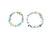 Hand Painted Watercolor Wreaths, an Illustration by Valeri Nick (Thumbnail 5 of 5)