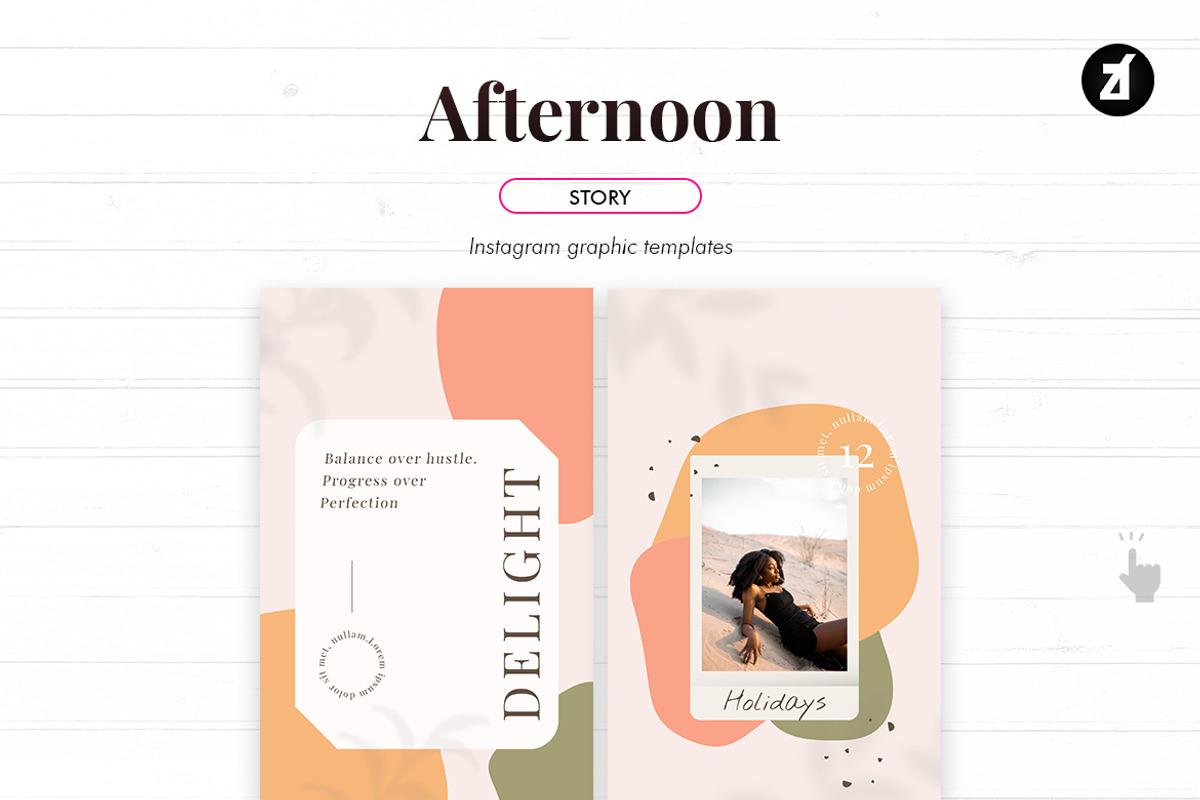 Afternoon social media graphic, a Social Media Template by Chanut is industries (Photo 7 of 11)