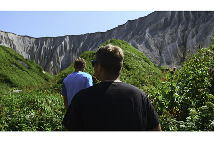 Group of people walks along hiking, a Person Photo by Media Whale Stock