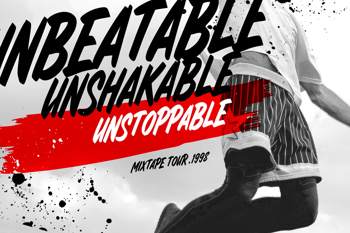 Boom Shakalaka - Brush Type, a Font by ikiiko (Photo 3 of 7)