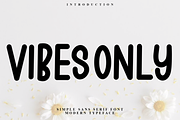 Vibes Only, a Script Font by InermediaSTUDIO (Thumbnail 1 of 6)