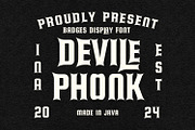 Devile Phonk Badges Display Font, a Sans Serif Font by Maulana Creative (Thumbnail 1 of 7)