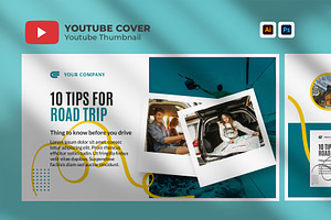 Travel Youtube Thumbnail Template, a Social Media Template by hekenostudio