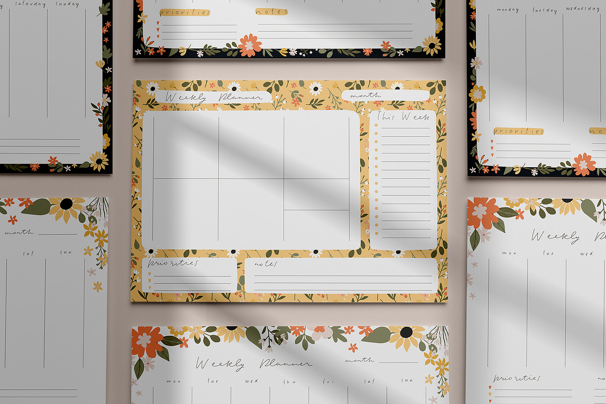 SUMMER planners - stationery set, a Stationery Template by Cute Atelier (Photo 3 of 10)