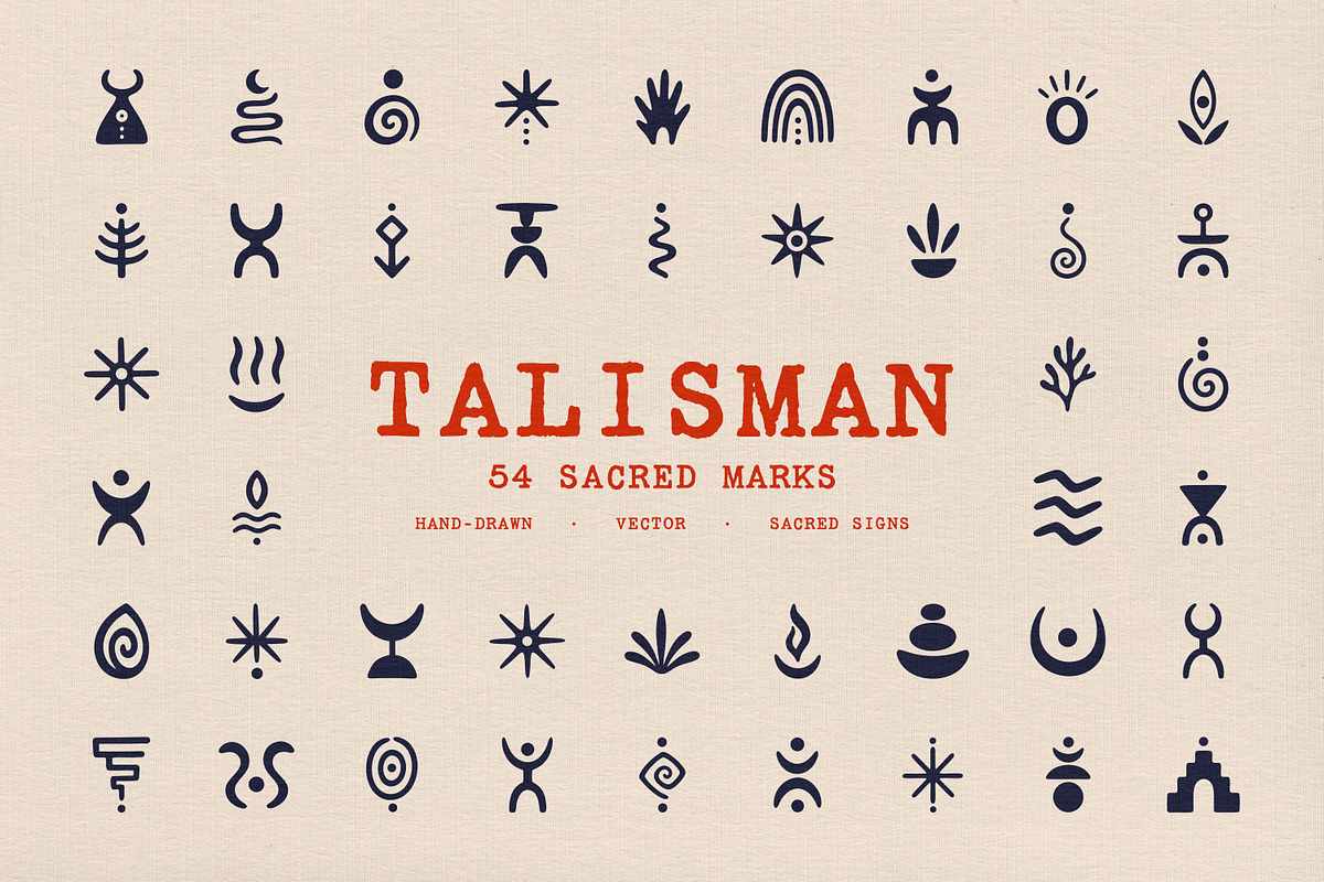 Talisman. 54 Marks & Ritual Symbols, an Object Graphic by pixelbuddha.net (Photo 1 of 6)