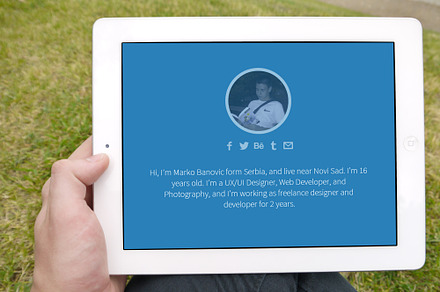 Portfolio 2014, a Bootstrap Template by Marko Banovic