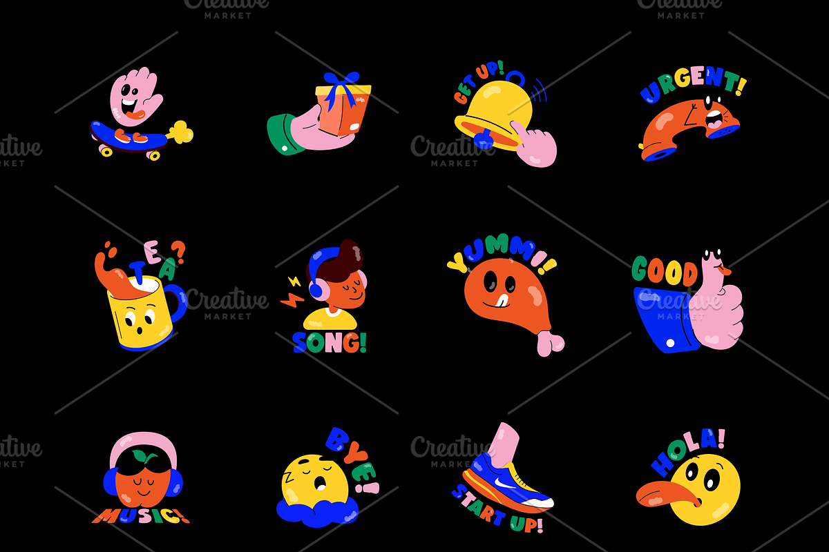 Animated Social Media Stickers, an Icon by Vectors Market (Photo 5 of 7)