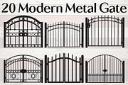 Modern Metal Gate, an Object Graphic by Creativeshirt (Thumbnail 1 of 19)
