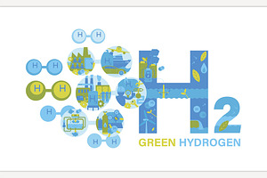 Hydrogen Outline Icon, an Outline Icon by Anna's Shop