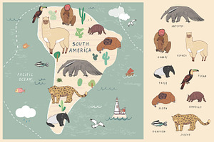 Animals World Map2