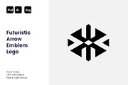 Futuristic Arrow Emblem Logo, a Branding & Logo Template by Luxury Logos (Thumbnail 1 of 4)