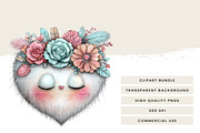 Whimsical Boho Valentine Clipart, a Seasonal Illustration by Design Scotch (Thumbnail 7 of 8)