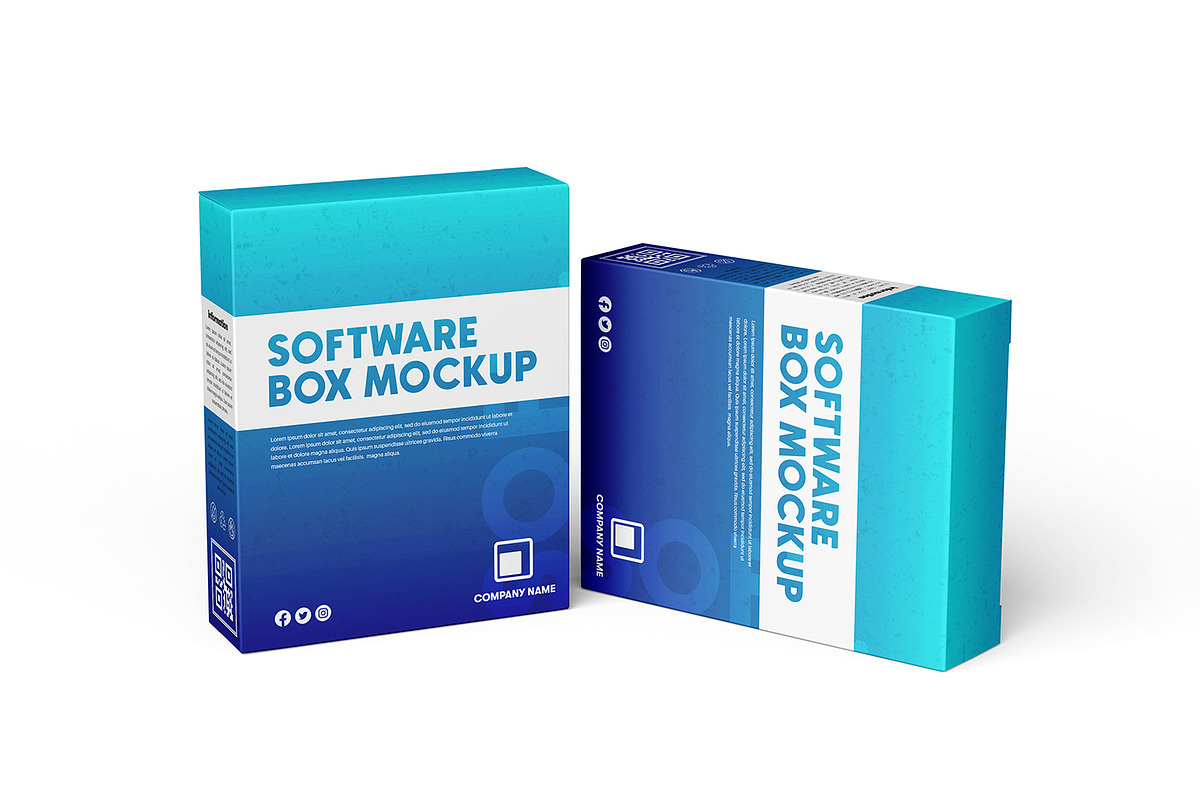 Software Box Mockup, a Packaging Mockup by Ram Studio LLC
