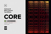 Cyberpunk Retro Layered Text Effects, a Brushes & More by veila.me (Thumbnail 7 of 9)