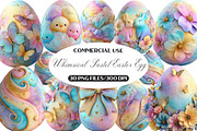 Whimsical Pastel Easter Egg Clipart, an Illustration by Black Bird Studio (Thumbnail 1 of 6)
