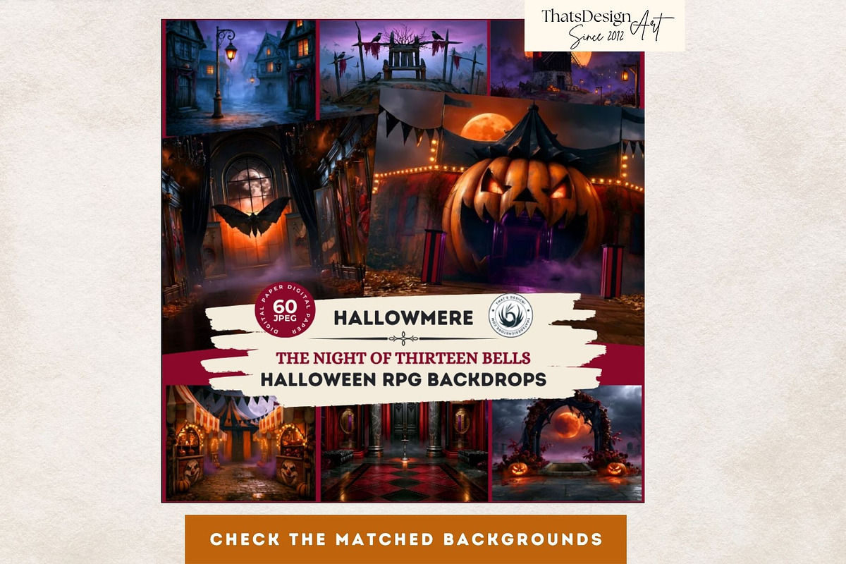 Hallowmere Halloween RPG characters, a Seasonal Illustration by ThatsDesignArt (Photo 17 of 17)