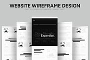 Website Wireframe Layout, a Wireframe Template by CreativeShaper (Thumbnail 1 of 6)