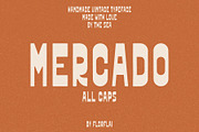 Mercado handmade font, a Handwritten Font by Florflai (Thumbnail 1 of 4)