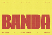 BANDA, a Sans Serif Font by A.Budianto (Thumbnail 1 of 10)