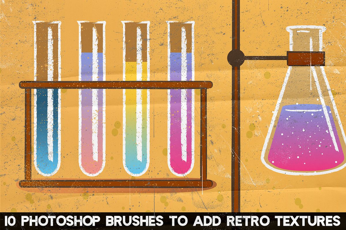 CHEMIST Illustrator Brushes, a Brush Add-On by Leonard Posavec (Photo 4 of 9)