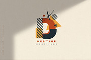 Abstract Modern Geometric Alphabet, a Decorative Illustration by Veris Studio (Thumbnail 9 of 14)