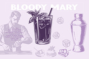 Cocktail Alcohol Drinks Illustration, a Food Illustration by Nocturnal Wolf (Thumbnail 3 of 14)
