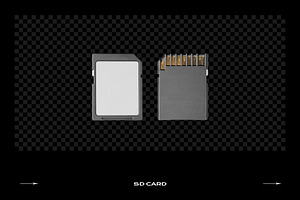 Memory Card Mockup Template SD