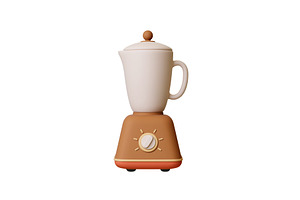 Blender 3d icon. Isolated food, a Food Illustration by Valerie Bodnar