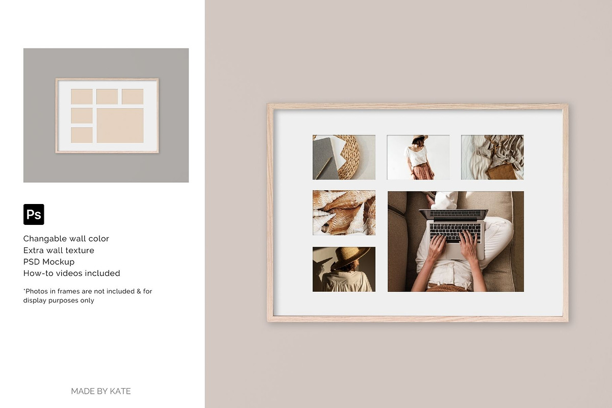 Collage Picture Frame Mockups Bundle, a Mockup by Kate Roubin (Photo 10 of 10)