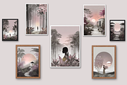 Elegant Surreal Collage Posters, a Background Graphic by Amiraliya (Thumbnail 3 of 8)