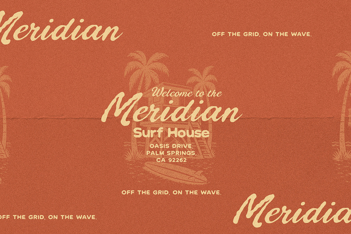 Cabo Sunset - Tropical Retro Font, a Handwritten Font by AndrewPixelType (Photo 4 of 16)